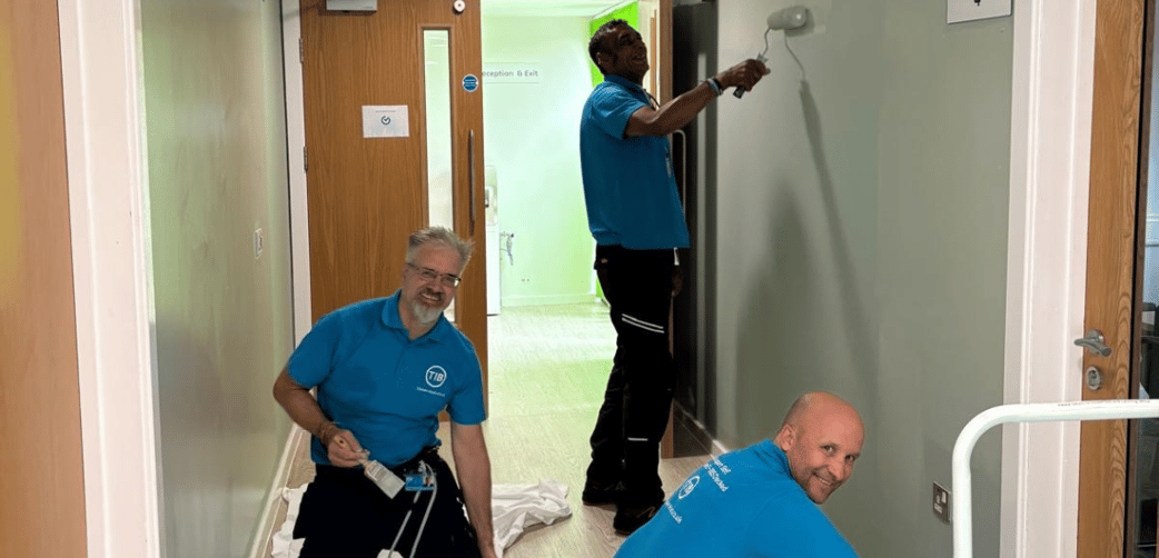 Our volunteering team in action at St Andrew's Hospice