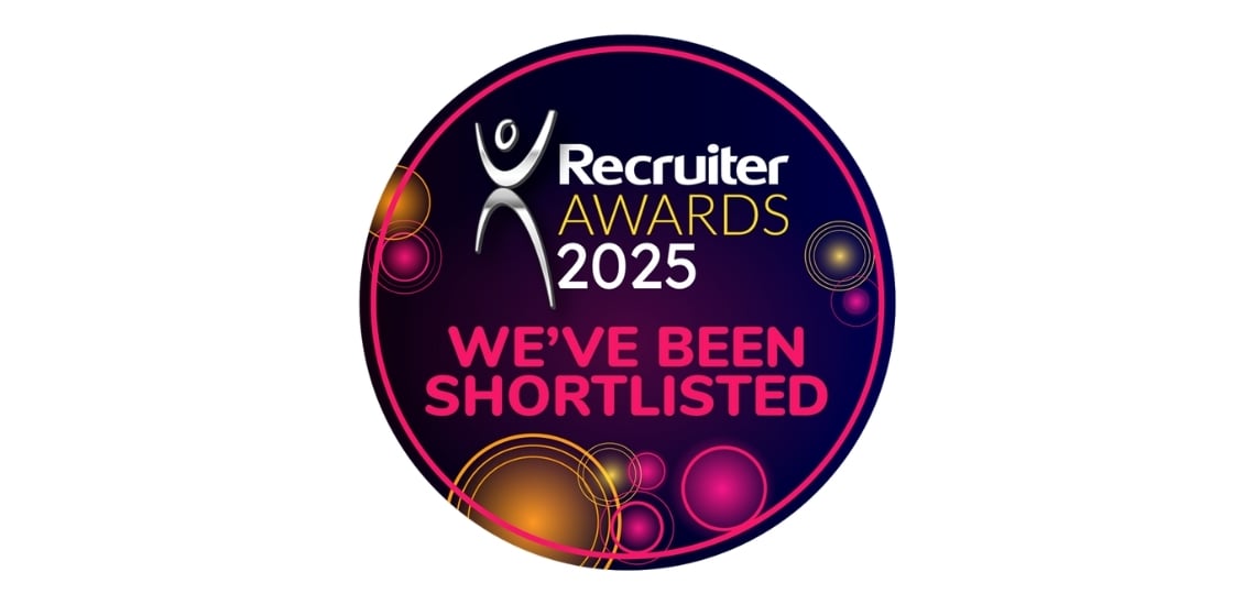 Recruiter Awards 2025 Shortlist Badge