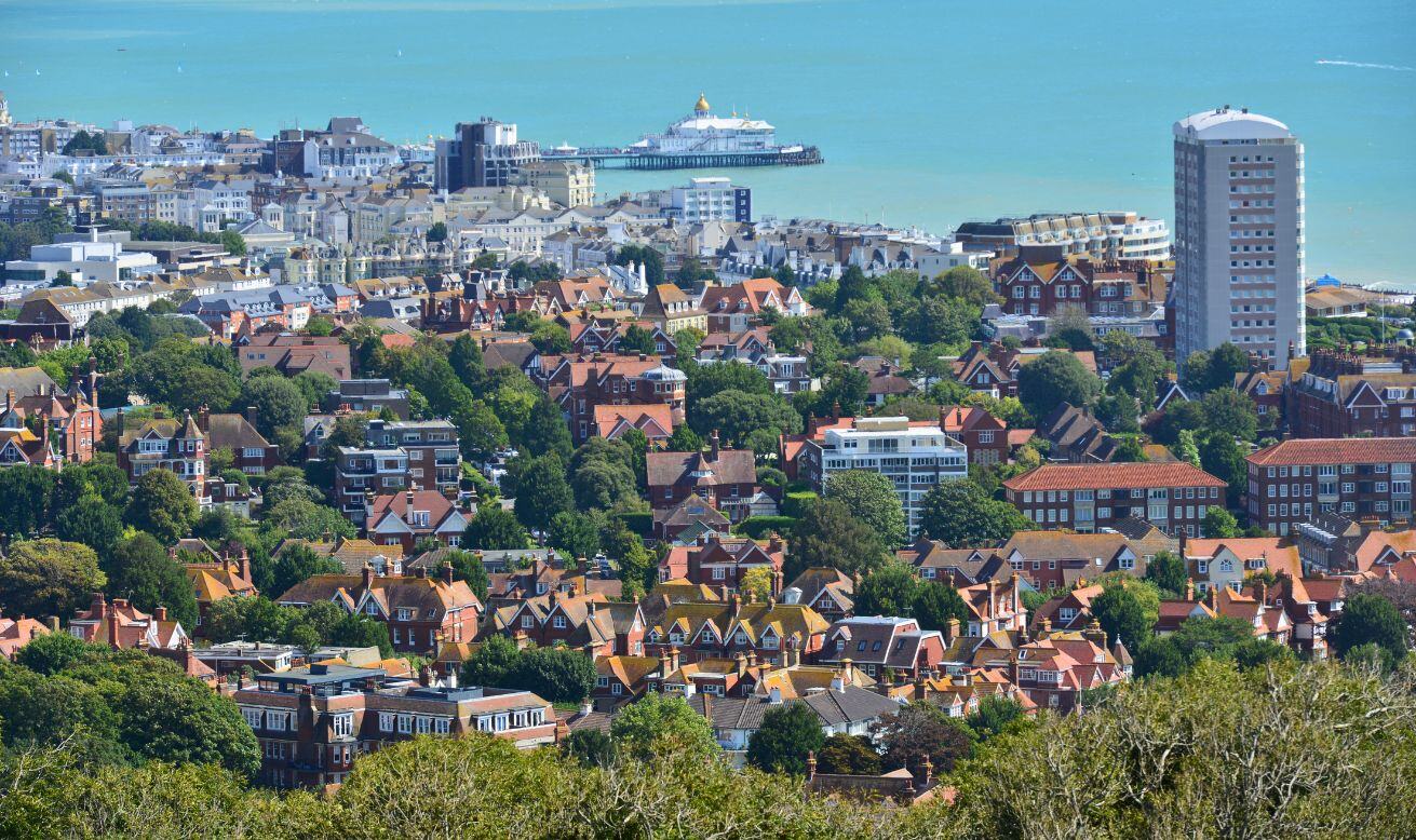 Eastbourne coastal town